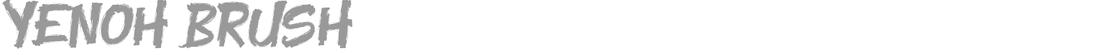 Yenoh Brush font preview